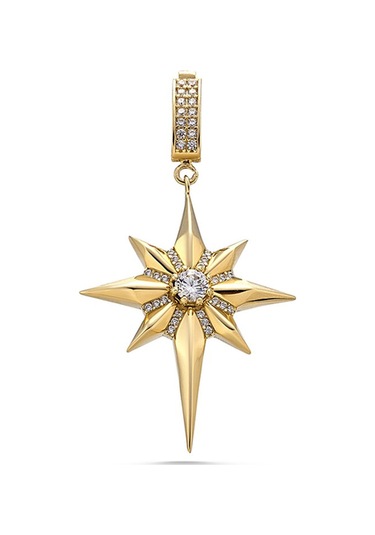 Sefa Gold 14 Ayar Altın Kutup Yıldızı Charm Kolye Ucu