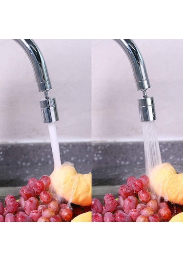 Su Musluğu Braketi 360 Dönebilen Hava Musluğu Jet Regülatörü İki Jet Tipi M22/24 Banyo Ve Mutfak İçin Adaptörlü Su Musluğu Süzgeci Diğer