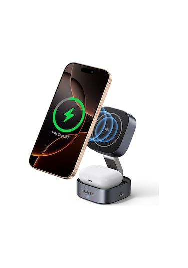 Ugreen 2'si 1 Arada Magsafe Kablosuz Hızlı Şarj Standı, 35316