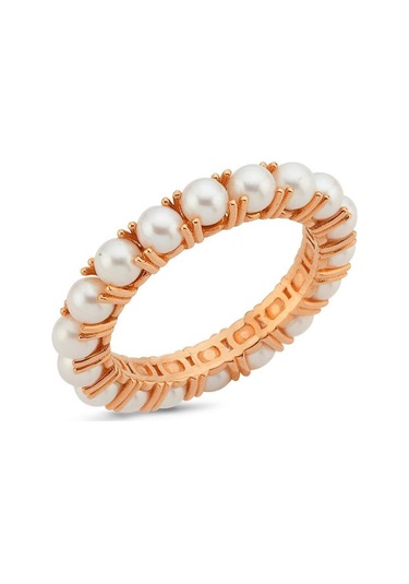 4,5 Mm Tamtur Doğal İnci Yüzük Rose