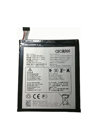 Alcatel A3 Xl Tlp030Jc Batarya Pil 3000Mah
