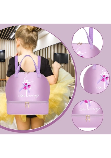 Suntek Bale Dans Sırt Çantası Sporları Seyahatleri İçin Mor