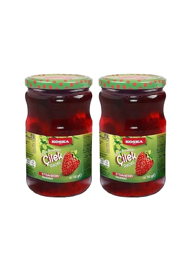 Koska Çilek Reçeli 760 Gr Ekstra Geleneksel X 2 Adet