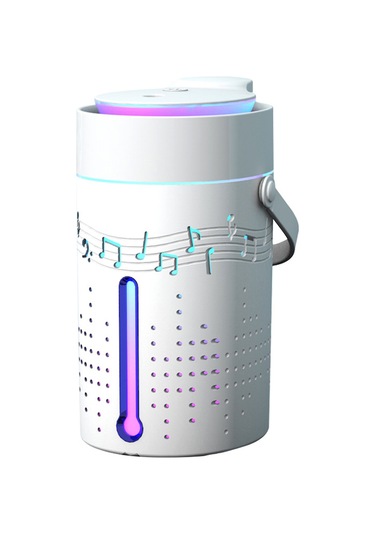 Wezone Beyaz Usb Bluetooth Müzikli Islaklık 1000ml - Renkli Işık, Uçucu Yağ Dağıtıcı, Havayı Nemlendirir Ve Temizler