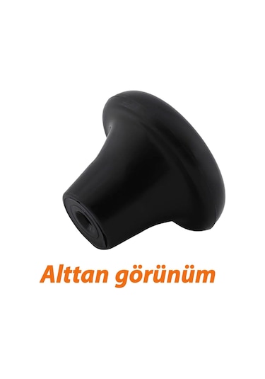 Sert Plastik Mantar Düğme Kulp Siyah Dolap Mobilya Mutfak Dolabı Çekmece Kapak Kulpu Kulbu