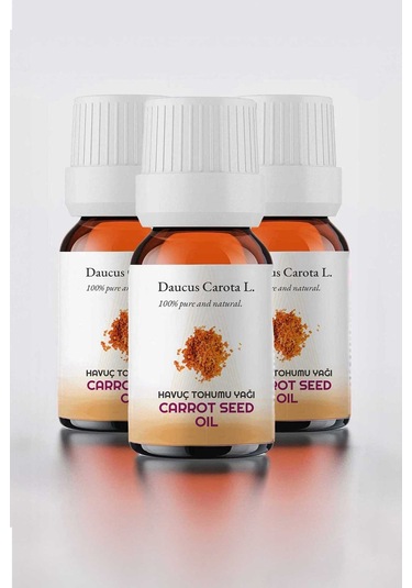 Proclis 3 Adet %100 Doğal Havuç Tohumu Yağı, Cam Şişe 10 Ml