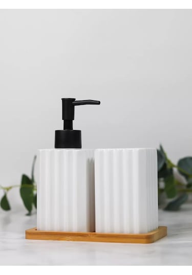 Denezo Banyo Ve Tuvalet Aksesuarları Seti 211384535 Beyaz