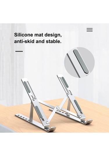 Novahub 6 Seviyeli Ergonomik Alüminyum Dizüstü Standı - Taşınabilir Ve Hafif