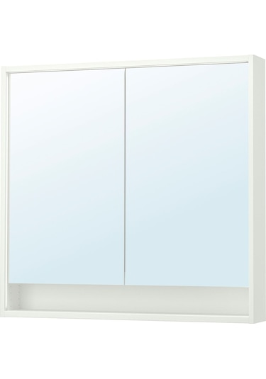 Banyo Duvar Dolabı, Beyaz, 100x15x95 Cm Beyaz
