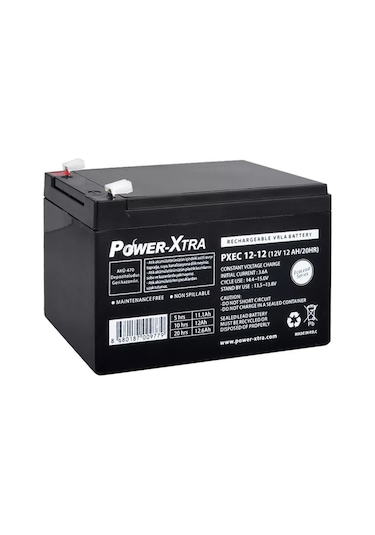 Power-Xtra EcoLead PXEC12-12 12 V 12 Ah Kuru Akü
