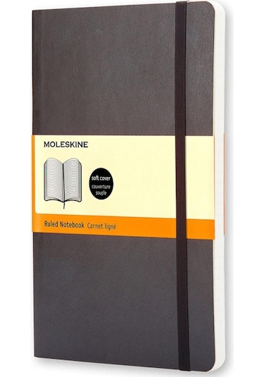 Moleskine Çizgili Siyah Defter Cep Boy Soft Kapak