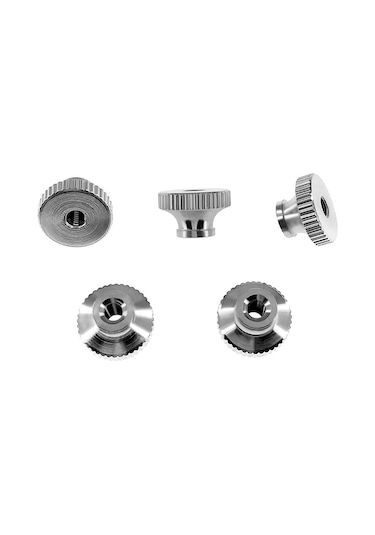 Qingmipy 3d Yazıcı Isı Platformu Dengeleme Seti - M3 Paslanmaz Çelik Vida + Bakır Düğme + Yay - 5 Adet Tamir/değişim Aksesuarı