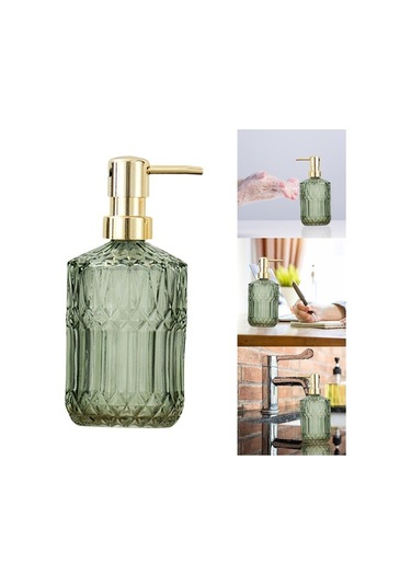 Pazly Yeşil Suntek Şişeler Sabunluk Mutfak Losyon Için Ev Cam Boş Ok Yeşil