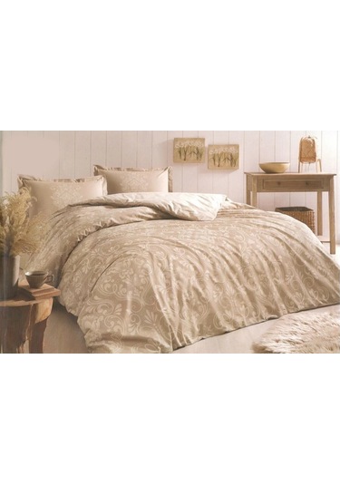 Özdilek Çift Kişilik Ranforce Nevresim Takımı Antico Bej Çok Renkli