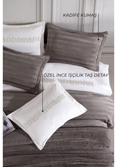 Elart Luxury Çeyiz Paketi Kahve 11 Parça Kahve Kahverengi