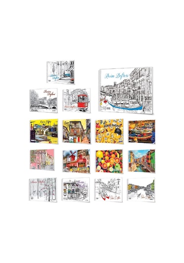 Çınar 25 x 35 CM Resim Defteri 30 Yaprak Spiralli 1 Adet