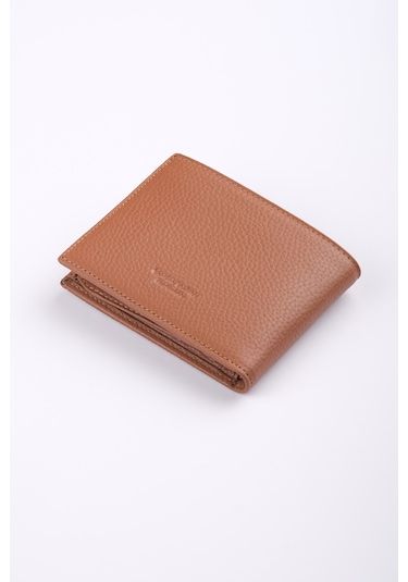 Ancora Leather Hakiki Deri Erkek Cüzdan-26500 Taba