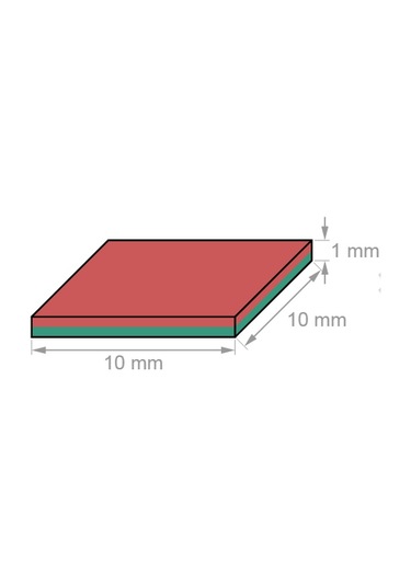 Mıknatıs 10Mm X 10Mm X 1Mm Güçlü Neodyum Mıknatıs, Adet Seçmeli 5 Adet