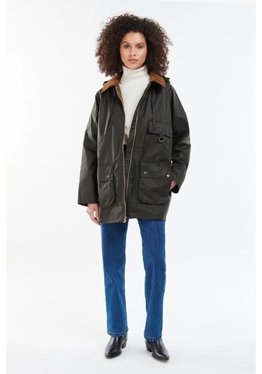Barbour Highclere Yağlı Ceket Ol71 Olive Yeşil