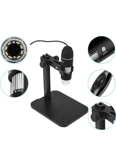 Triline 1000x 2mp Dijital Standlı 8 Ledli Usb Otg Mikroskop
