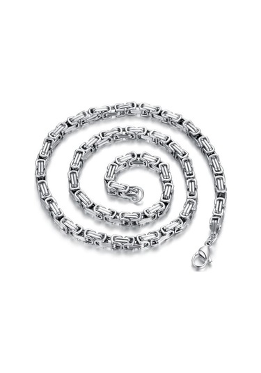 Chavin 5 Mm. Kral Çelik Erkek Zincir Gri Renk As62 (478254967)