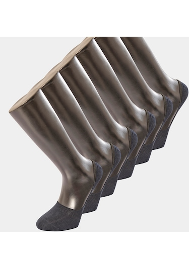 6'lı Paket Düz Babet Çorap 001