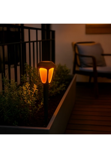 Aeron Solar Flame Led Saplama Sarı