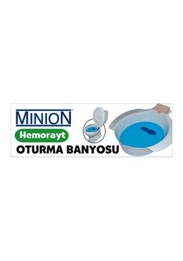 Minion Hasta Hemoroid Basür Oturma Küveti Banyosu Tuvaleti