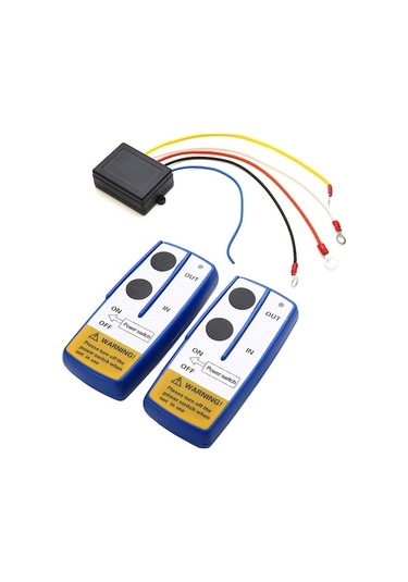 12v 17000lb'a Kadar Kablosuz Elektrikli Vinç Kumandasını, 100 Ft Menzil, İki Kumanda, Giriş-çıkış Fonksiyonu, Pil Yok