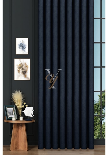 Petek Fon Perde V-1038 İndigo Indigo