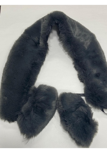 Kürk Yaka Ve Manşet Takım / Yumoş Kürk Füme Füme