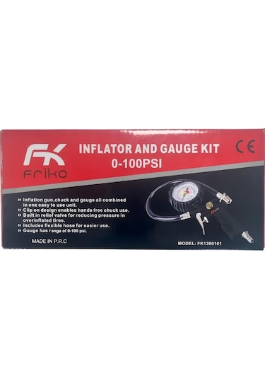 Frıko Hava Saatli Lastik Şişirme Tabancası 0-100 Psı