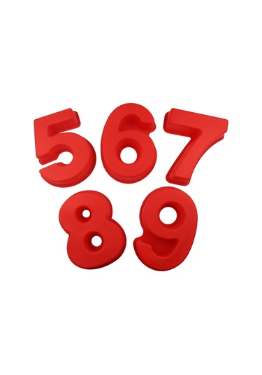 Dijital Silikon Kek Pişirme Kalıp Diy Yapımı Kurabiye Kalıp, Size:number 0 Diğer