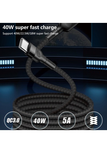 8 Pin 5a Güzellik Dövme Usb Şarj Kablosu, Kablo Uzunluğu: 1m Beyaz