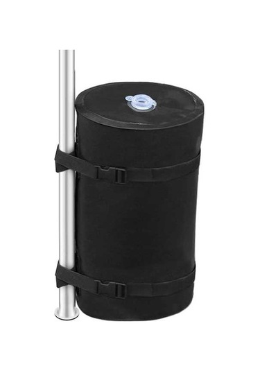 Pazly Taşıma Su Siyah Şişme Pvc Kapasiteli Dolu Çantası Çadır Ağırlık Ağırlık 19kg - Ek Siyah