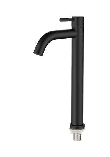 Yaozixa Siyah Lakalı 304 Çelik Tek Soğuk Su Lavabo Kranı - Yüksek Kaliteli Dayanıklı Ev Kullanıma Uygun