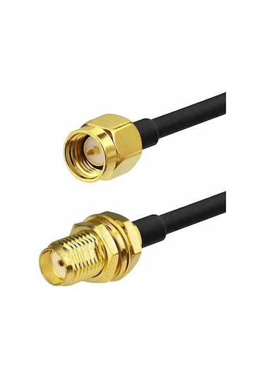 Rg174 50 Ohm Koaksiyel Sma Erkek Dişi 10 Metre Kablo Rf Sinyal Uzatma Kablosu 0-6ghz Koeksiyel