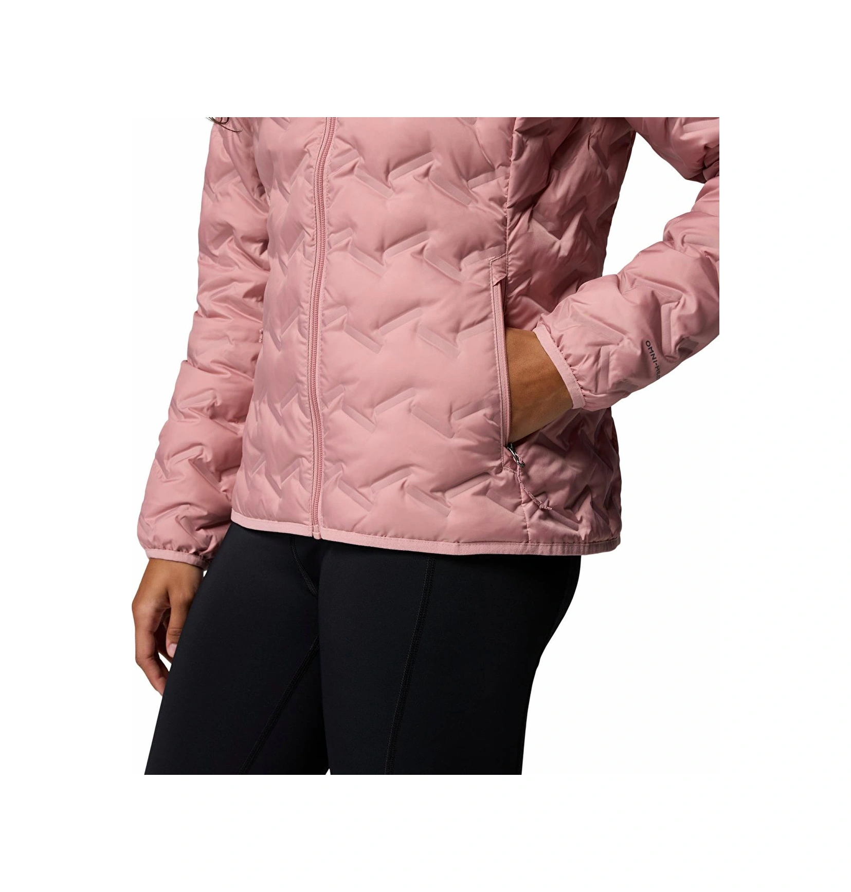 Columbia Wk2769 Delta Ridge Iı Down Hooded Jacket Kadın Mont-30844 Pembe