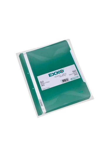 Exxo Smiling Telli Dosya 50 Adet Yeşil