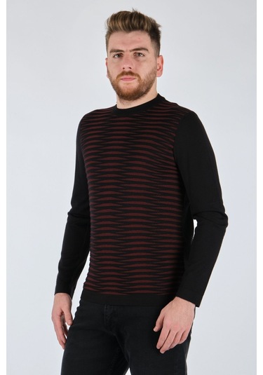 Ecer Minimalist Erkek Triko - Uzun Kol - Rahat Ve Şık Siyah