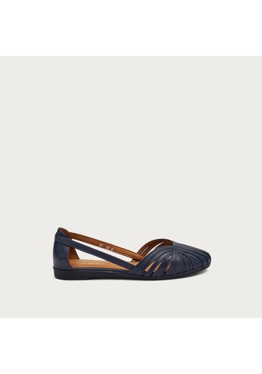 Navy Sandalet Kadın 03m4 Frau Feather Lacivert