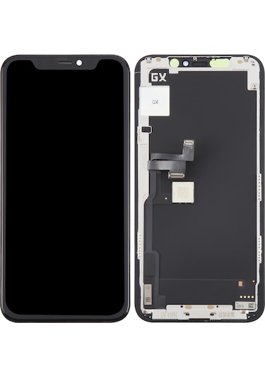 Apple Uyumlu iPhone 11 Pro İçin Çerçeveli Gx Oled Ekran Siyah Diğer