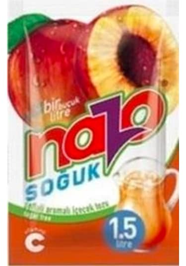 Nazo Şeftali Aromalı İçecek Tozu 9 G