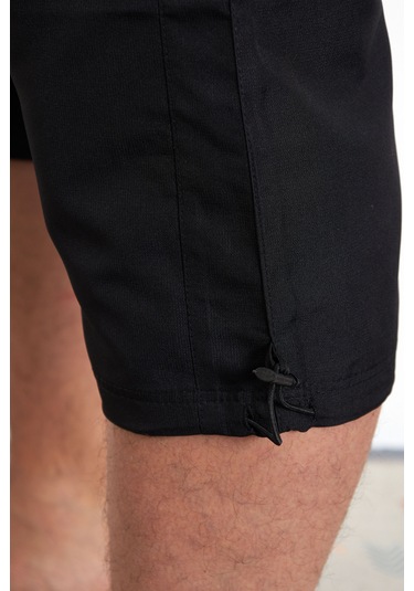 Enrico Ferry Erkek Siyah File Astarlı Hızlı Kuruyan Kapri 2625s