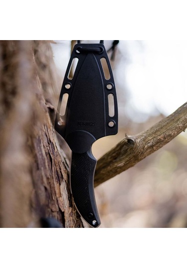 Schrade Usa Adder Fıxed Blade Boyun Kamp Bıçağı 1182521 Siyah