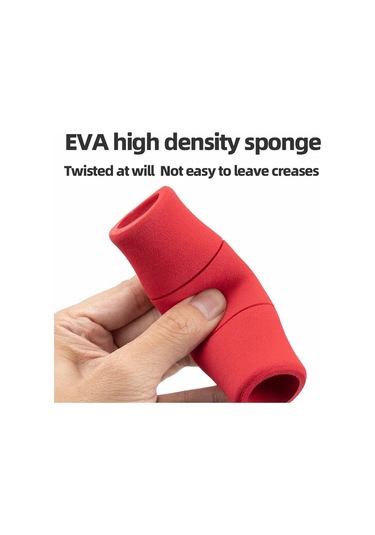 Rockbros 40720005001 1 Çift Bambu Ortak Gidon Sapları, Toz Fişli Eva Sünger Bisiklet Kolu Kapağı - Siyah