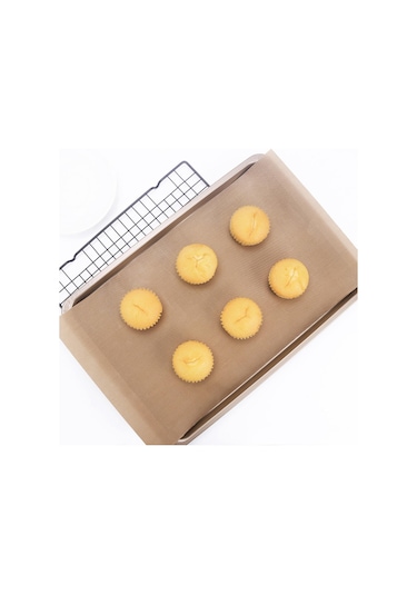 Homyl 5 Adet Pişirme Mat Tezgah Koruyucu 60x40cm Kolay Kahverengi