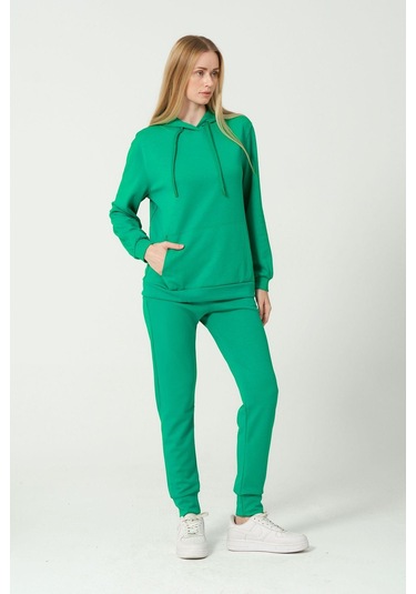 Kadın Yumuşak Kumaş Eşofman Takımı Eşofman Altı Ve Sweatshirt Çok Renkli