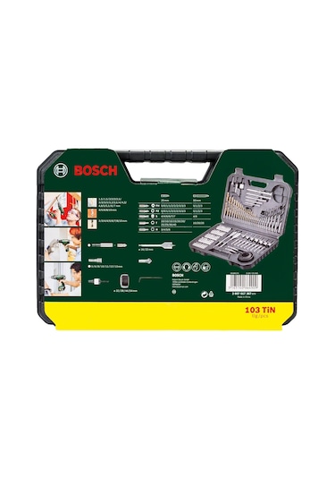 Bosch V-Line 103 Parça Matkap ve Vidalama Karışık Aksesuar Seti - 2607017367