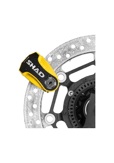 Shad Sc61a Alarmlı Sarı Motosiklet Disk Kilidi C0s6103a Disk Kilidi